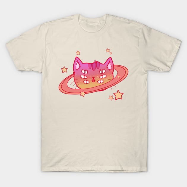 Space cat - Among the stars T-Shirt by Evedashy